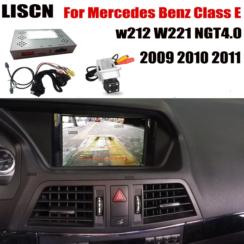 

For Mercedes Benz Class E w212 W221 2009 2010 2011 NGT4.0 Reverse Parking Decoder Front Bakcup Rear camera Display interface