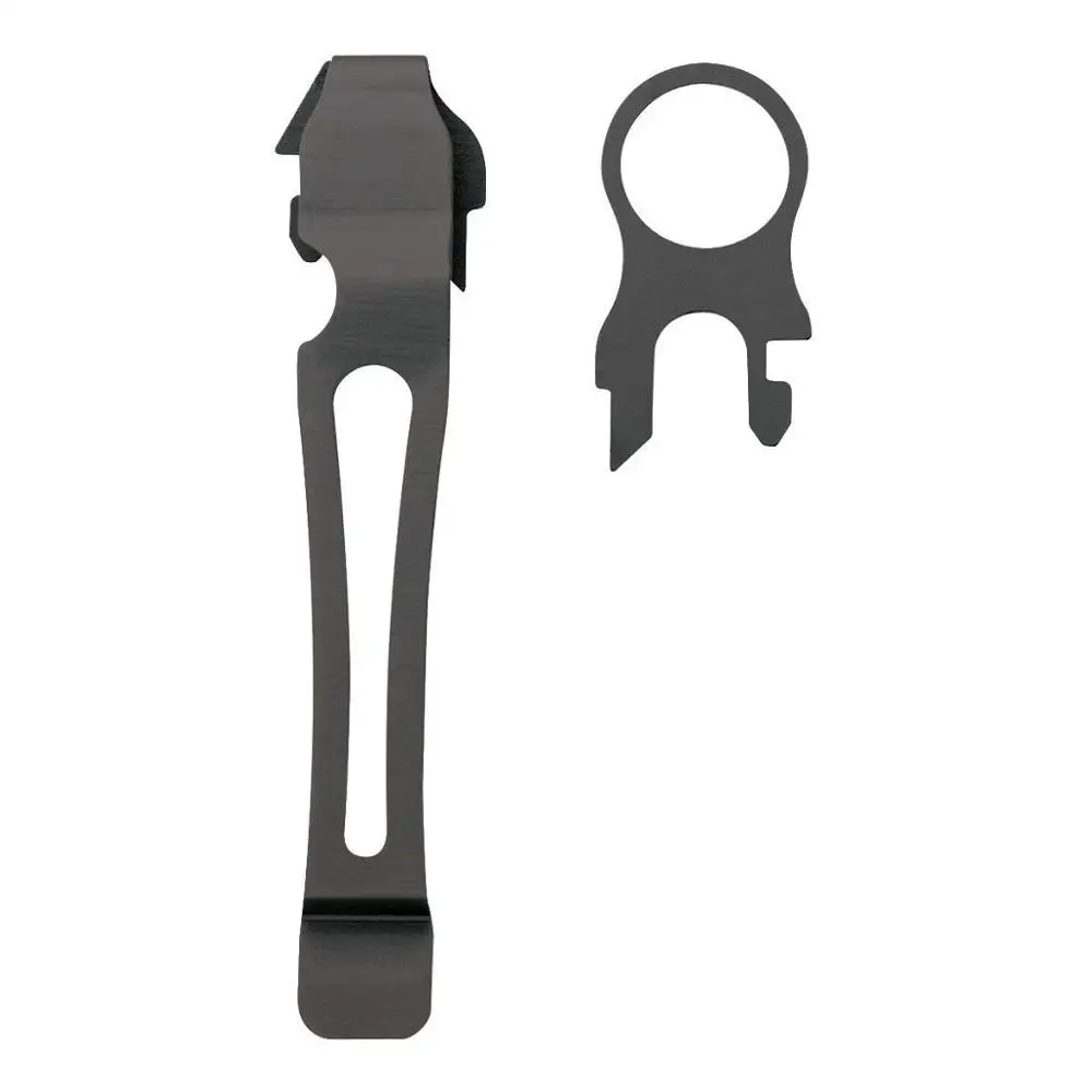 Leatherman-Clip de bolsillo de liberación rápida, anillo con cordón, plateado/Negro, 934850/934855