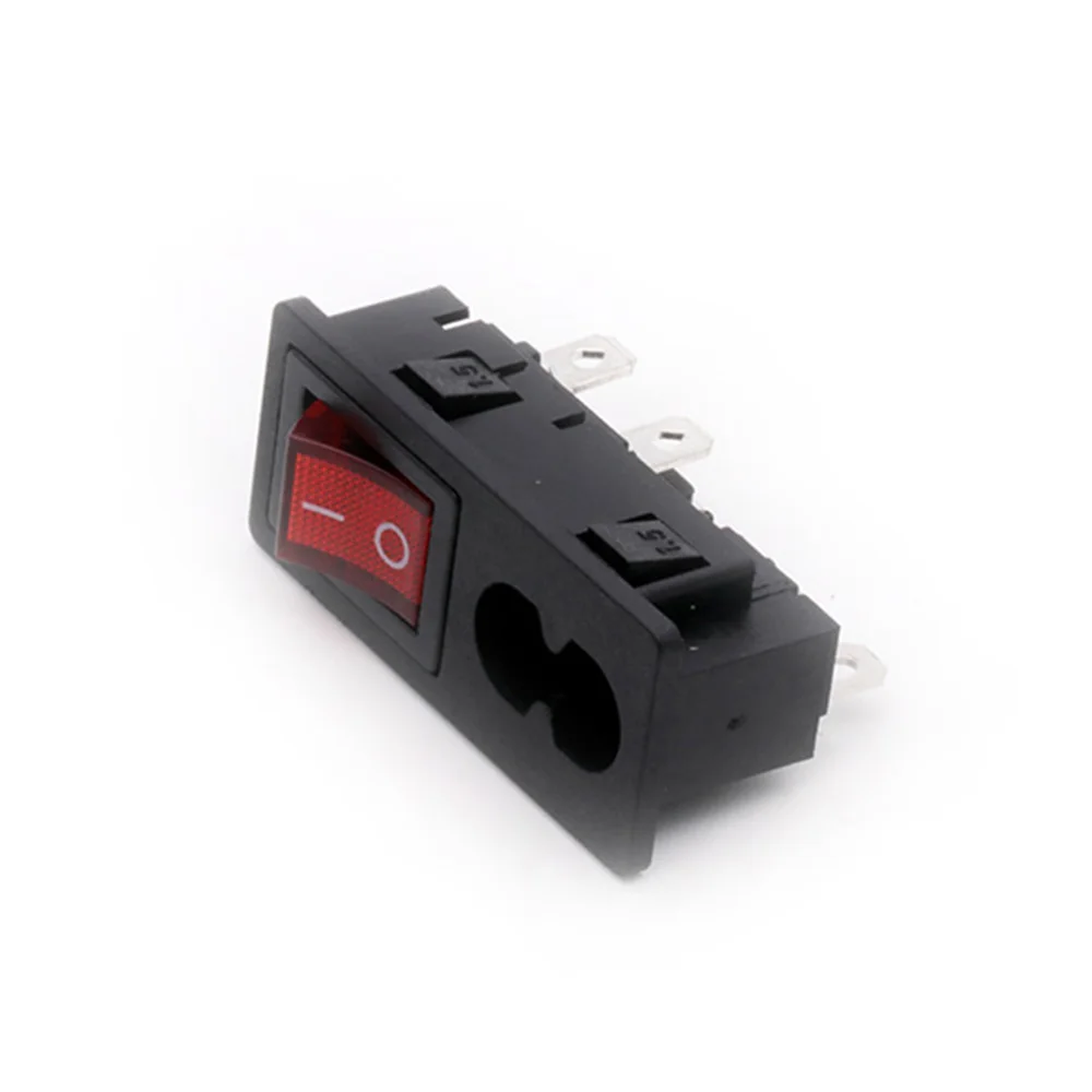 4 Stuks Power Rocker Switch & Socket Connector, Schakelaar Met 3 Pin Of 4 Pin, panel Mount Power Adapters