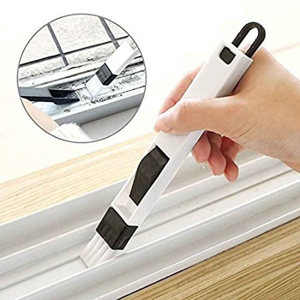 Multifunction Computer Window Cleaning Brush Mini Window Groove Keyboard Cleaner Nook Cranny Dust Shovel Window Track Cleaner