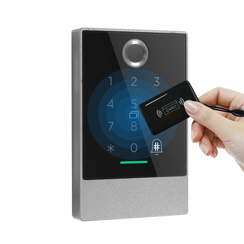 K2 K2F IP67 Waterproof Bluetooth TTLock APP Biometric Fingerprint Door Access Control RFID Card Access Controller System