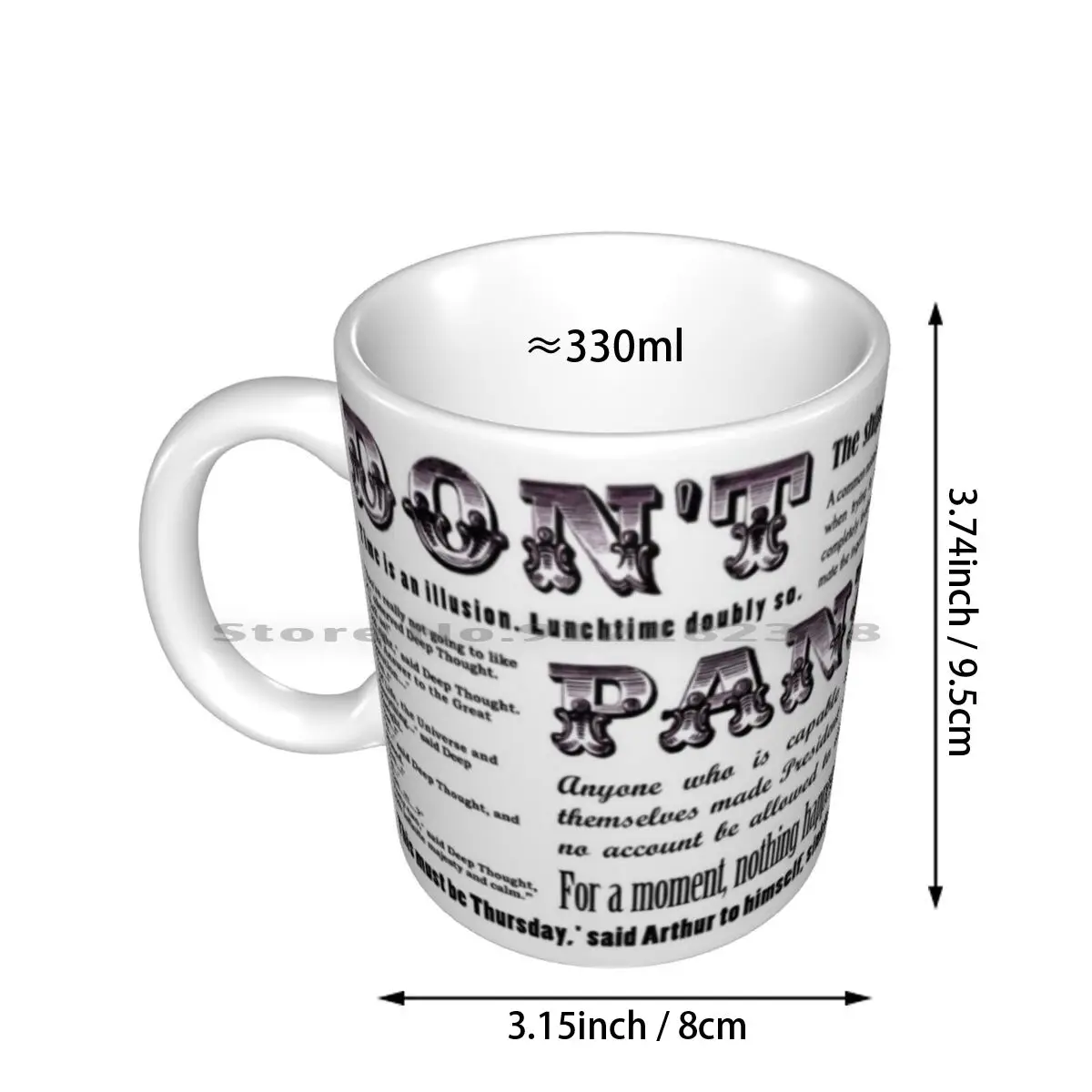 Hitchhiker's Guide To The Galaxy' Quotes Ceramic Mugs Coffee Cups Milk Tea Mug Douglas Adams Hitchiker Guide Quotes Sci Fi