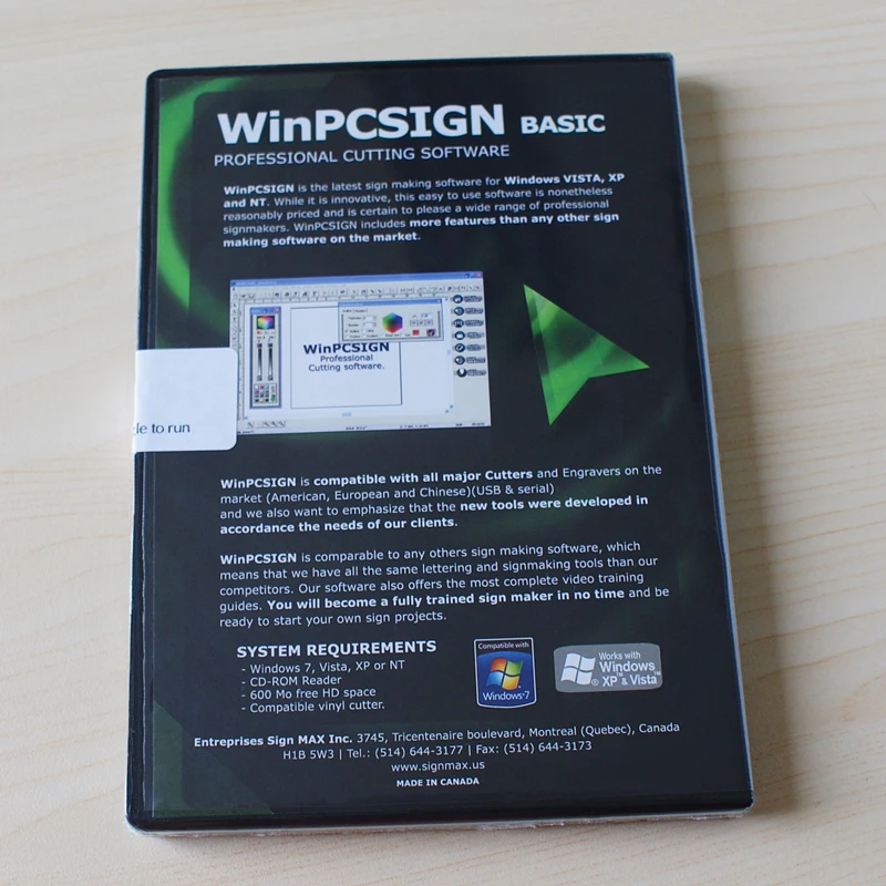 

WinPCSIGN 2012 BASIC CUTTING SOFTWARE for SIGN MAKING VINYL CUTTER PLOTTER