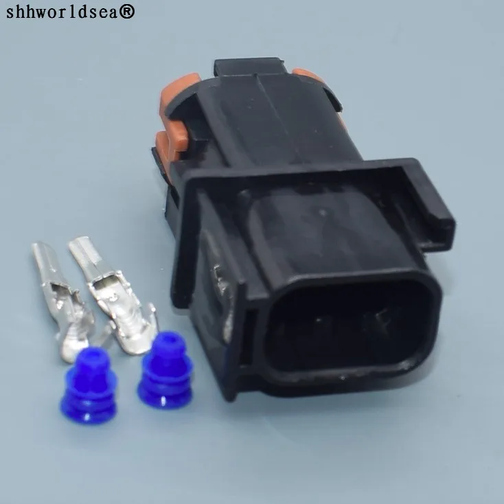 

worldgolden 2pin auto plastic housing plug electrical waterproof cable wiring connector 7122-1823-30