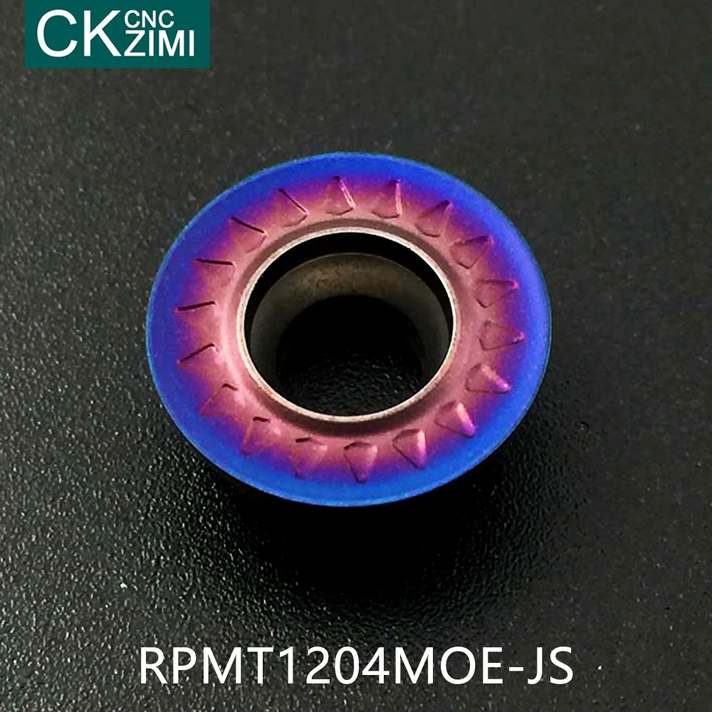 10PCS Carbide insert RPMT1204MO E JS circular internal milling turning lathe tool milling cutter CNC tools RPMT 1204 lathe tool
