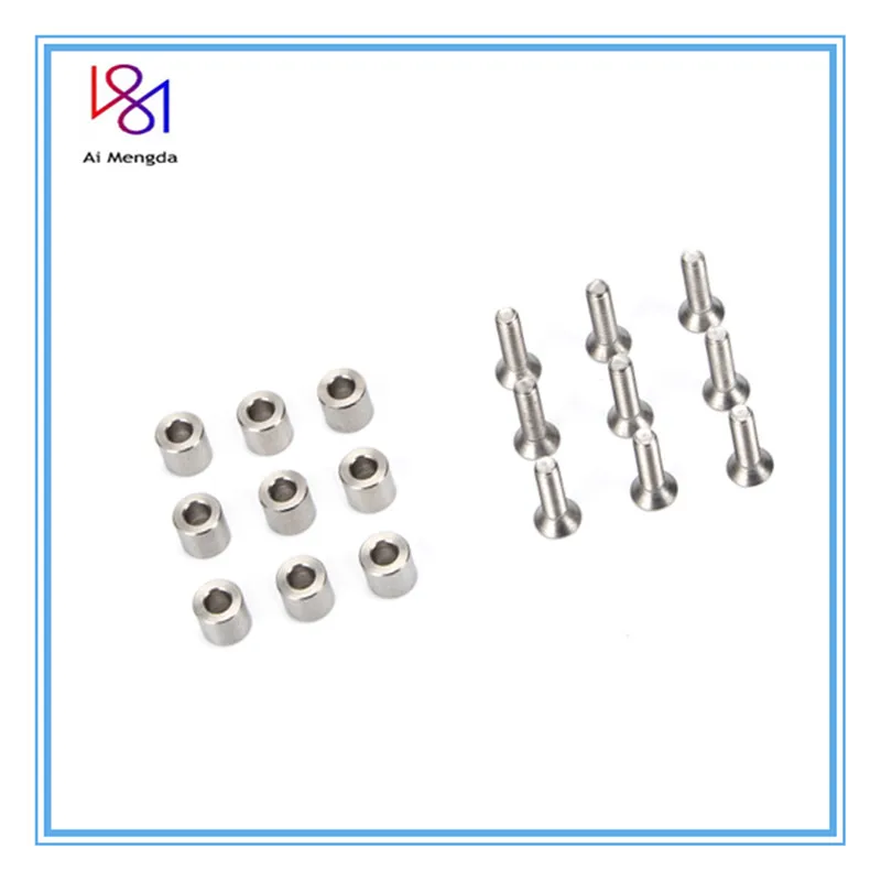 1 Set /9pcs 6x6x3mm Aluminum Spacer With 9pcs M3 Screws And Wrench As Gift For Prusa MK3 Heated Bed 6x6x3t Spacer