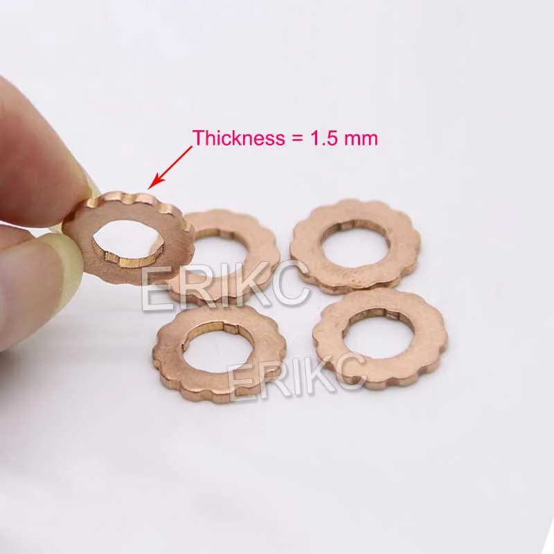 

10PCS ERIKC Nozzle Copper Washer F00RJ02175 Common Rail Diesel Injector Copper Washer F00R J02 175 Diesel Engine Part