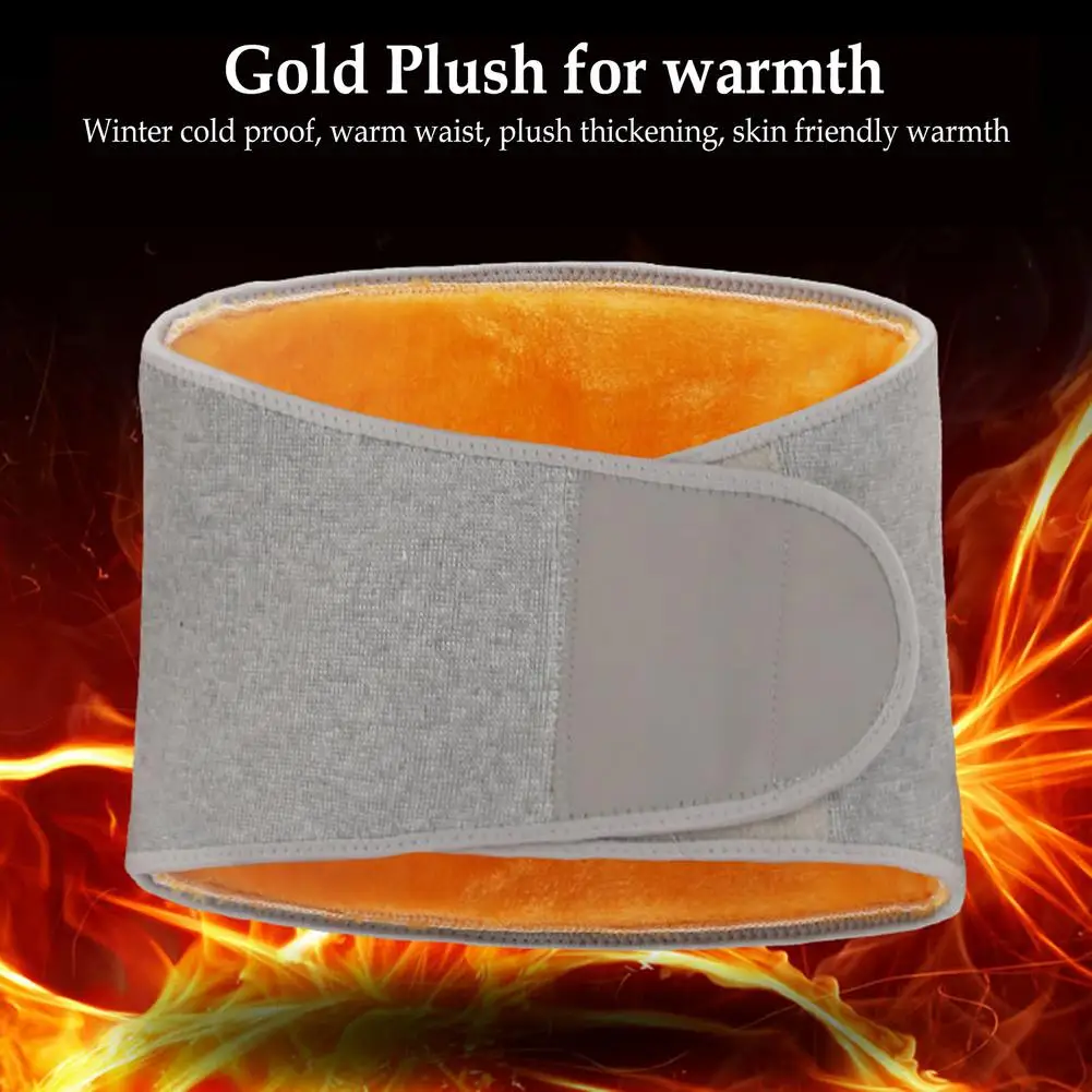 2020 Hot New Adjustable Gold Velvet Waist Support Bamboo Charcoal Belt Self-heating Breathable Waist Brace Protect Warm