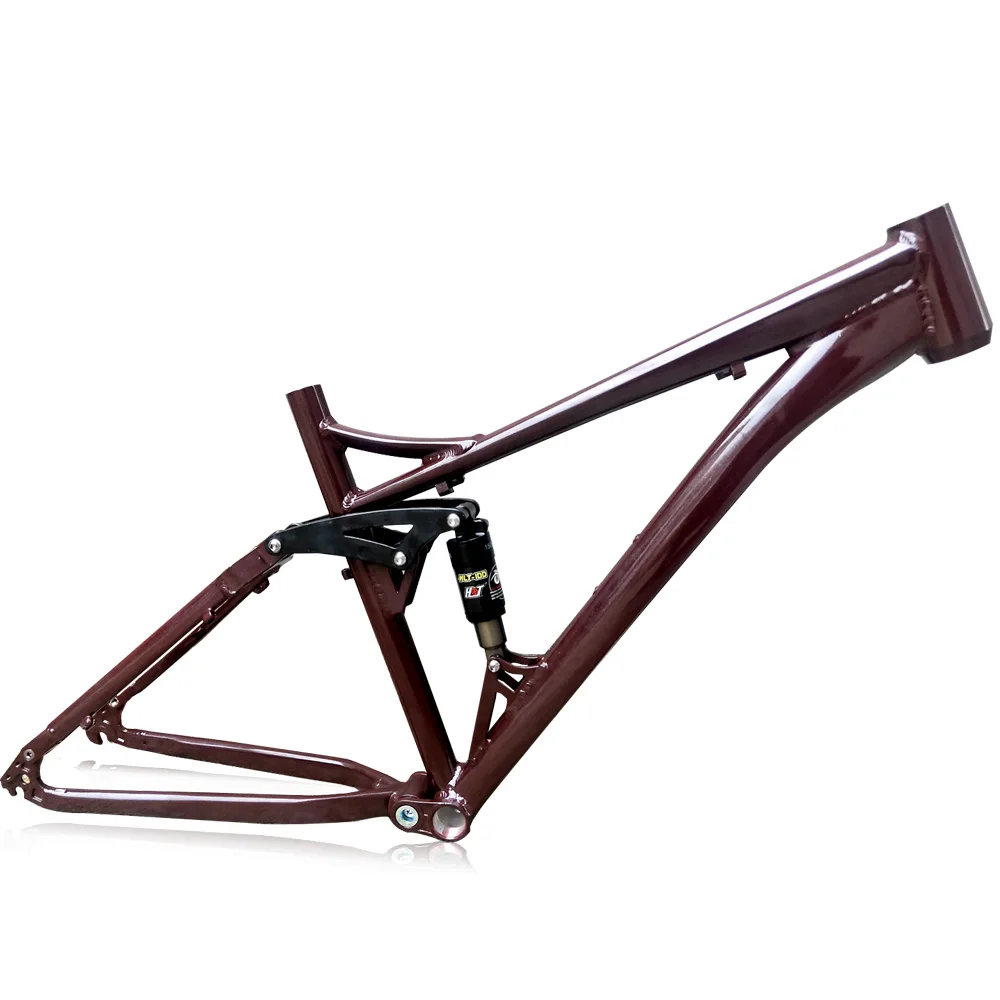 Kalosse 68MM BB  Aluminum  Bike Frame  135*10MM  Dropout     Full  Suspension  Bicycle  150 MM Travel