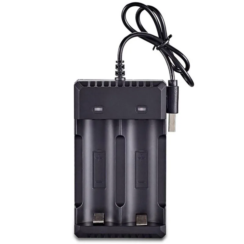USB Rechargeable Battery charger 18650 14500 AA AAA 1.2V 3.7V Li-ion Fast 1/2/3 port Slot 18350 Batteries charging T1