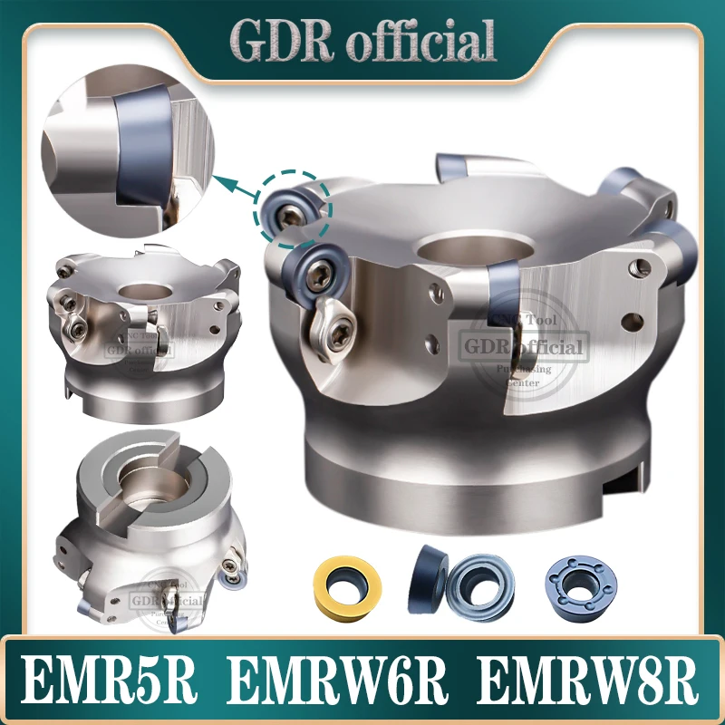 EMR 5R 6R 8R EMR5R EMR6R TRS face milling cutter disc cutter head For RPMT Insert FMB FMB22 FMB27 Tool Holder bracket tool