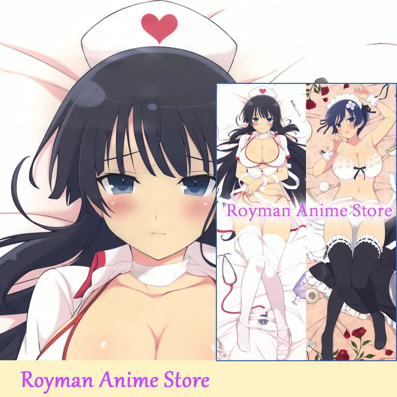 Dakimakura Anime Ikaruga Yozakura Senran Kagura Double Sided Print Life-size Body Pillow Cover