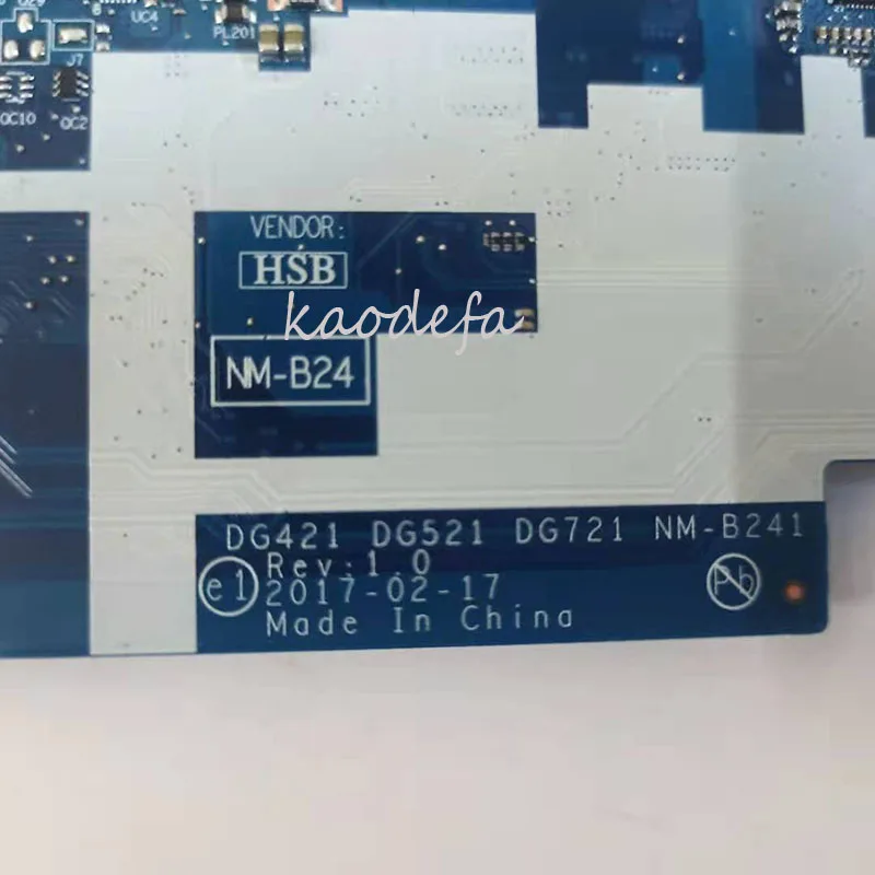 320-17IKB placa base para ideapad V320-17IKB portátil 80XM 81AH DG421 DG521 DG721 NM-B241 5B20N95885 5B20N95908 N4415U