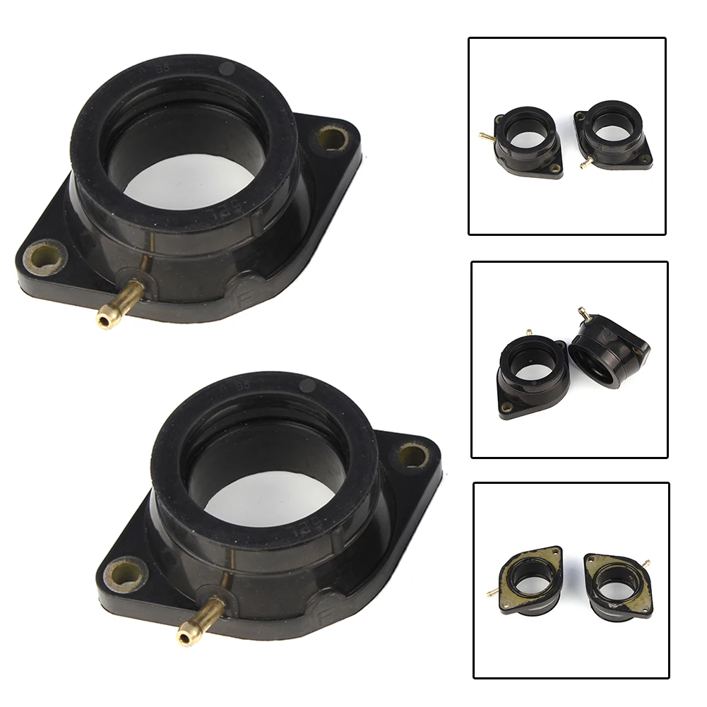 Carburetor Intake Manifold Adapter Joint Boots Set for V Star 1100 Classic Custom 1999-2009 1100 Silverado Midnight Custom 05-09