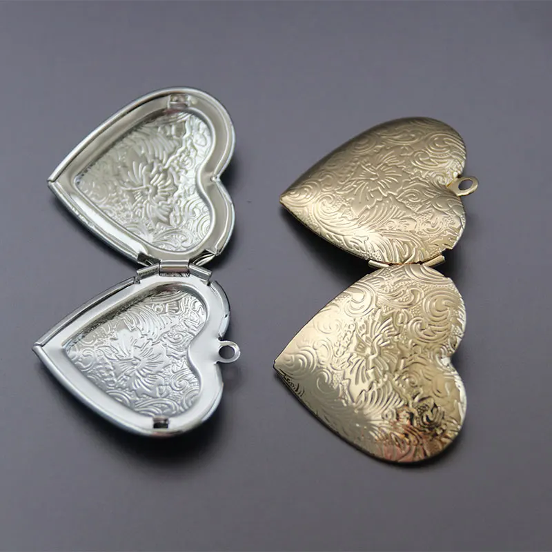 1pc Daisy Flowers Photo Frame Pendant Necklace Heart Charms Floating Locket Necklaces Women Men Fashion Memorial Jewelry