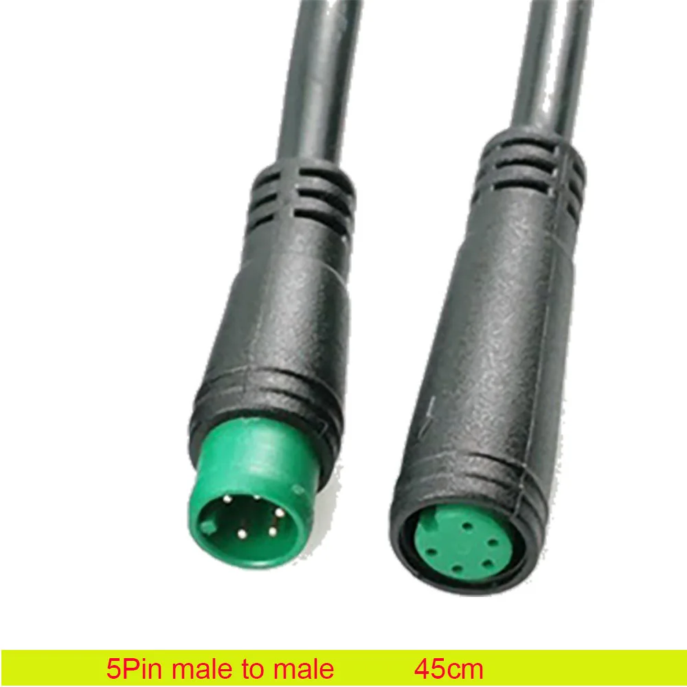 

2 3 4 5 6 9 Pin Extension Cables Waterproof Connector Julet Cable Mini Base For Ebike Display Female Male Electric Bicycle parts