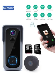 Nuovo Videocitofono Smart Home 1080P Impermeabile IR Visione Notturna Videocitofono Campanello Telecamera Wifi Campanello Videocitofono