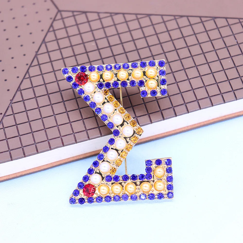 جديد جودة مصنوعة كبيرة الحجم ثلاثة خطوط كريستال بيرل البطانة تأسست 100 سنوات تذكارية اليونانية سورور زيتا سيغما غاما RHO بروش #3