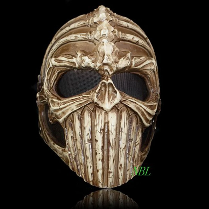 

Ghost Rider Airsoft Mask Halloween Horror Demon Protective Helmet Skeleton Skull Masks Ball Party Cosplay Props