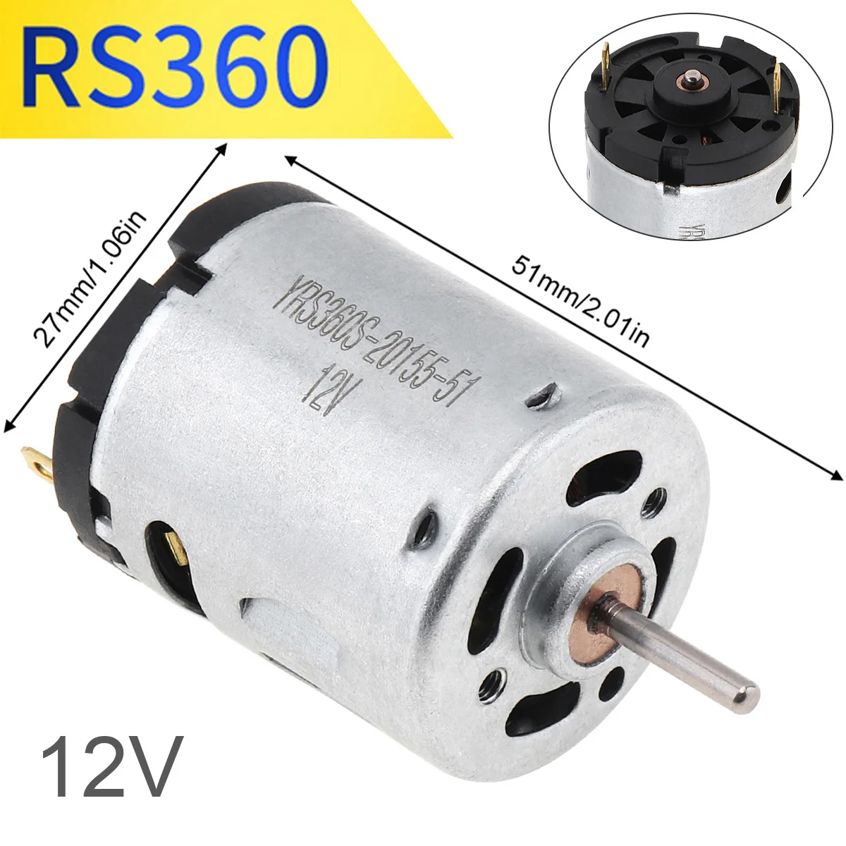R280 RS360 R380 390 395 DC Motor 6V-24V 12V 12000-24000RPM Metal High Speed Micro Motor for DIY Toys Hair Drier Mini Fan