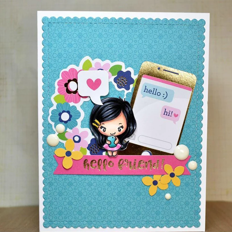 4*6 inch Clear Silicone Stamps Little Girls Boys Emotional Friends Mermaids Unicorn Have A Happy Day Mixed Style Stamps 2020 New
