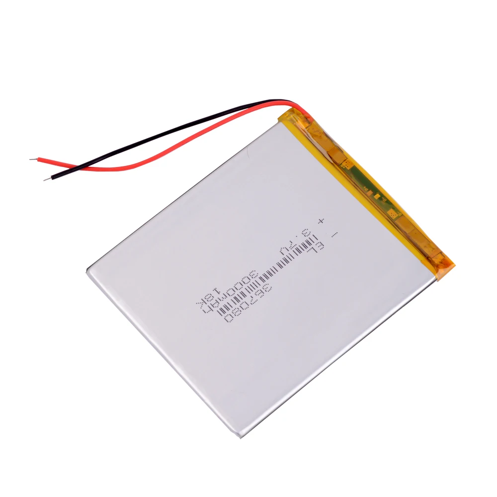 3,7V 407080   Baterias de íon de lítio 3000mAh Bateria de íon de lítio de polímero para GPS Tablet PC Alto-falante E-book MID IPAQ