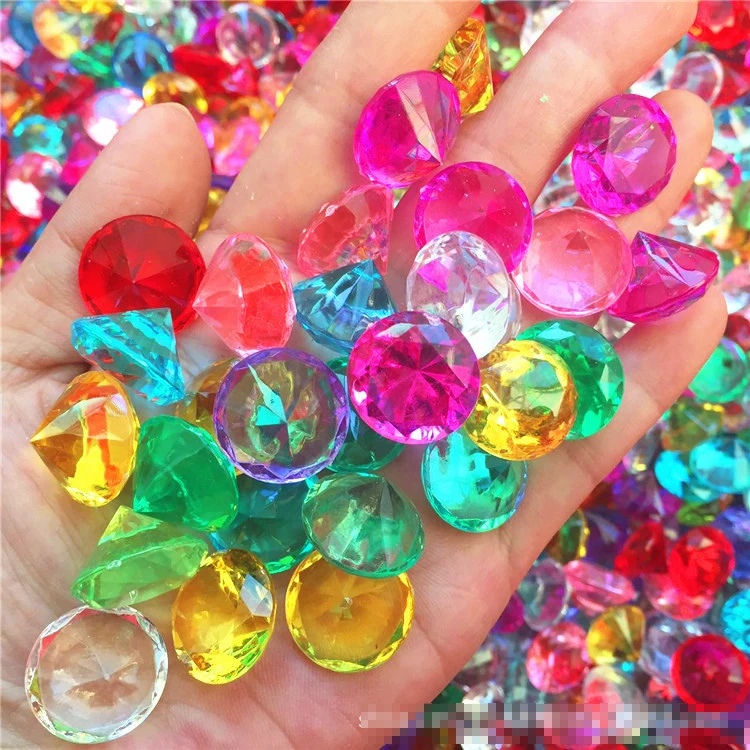 

150PCS 20mm Acrylic Crystal Diamond Jewels Gems Filler Toy Party DIY Confetti Table Centerpiece Decoration Festival