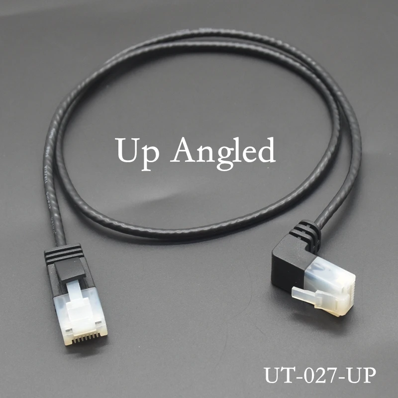 Picture 7: Superfine Ultra Slim Cat6 Ethernet Cable RJ45 Right Left Up Down 90 Degree Angle UTP Network Patch Cord Cat6a Lan Cable 1m 2m 5m