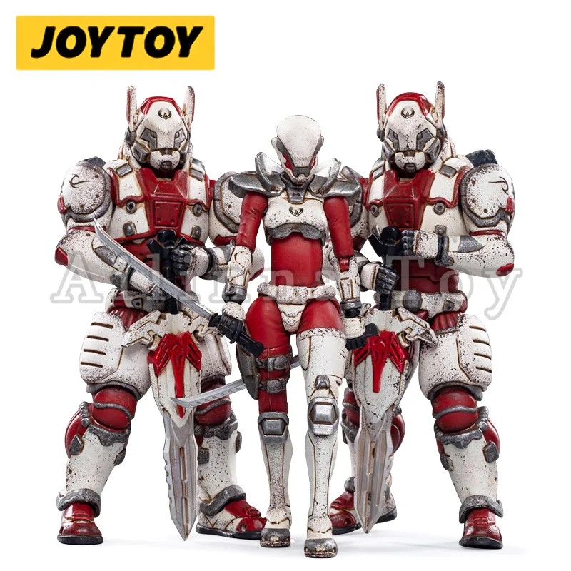 JOYTOY 1/18 3.75 Action Figure (3PCS/SET) Saluk-White Flame Legion Anime Collection Model Toy For Gift