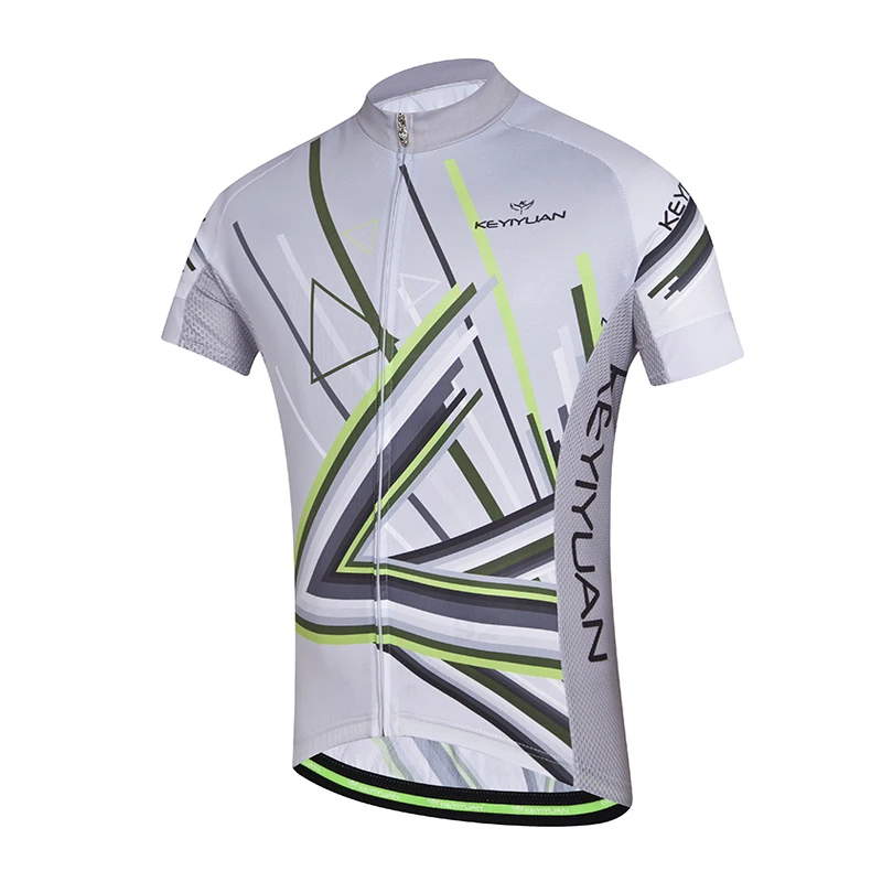 

KEYIYUAN Men Cycling Jersey Mountain Bike Top Casual Bicycle Jerseys Quick Dry MTB Road Clothing Ropa Ciclista Hombre Verano