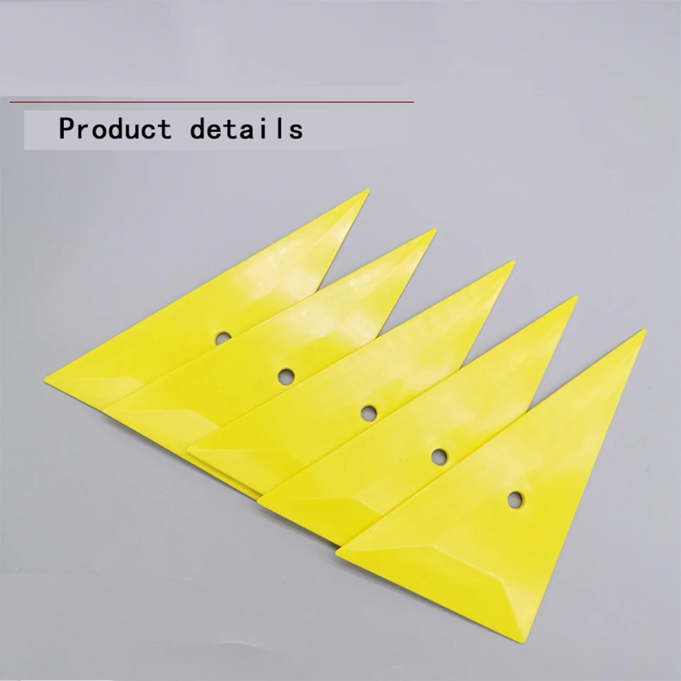 

Triangle Corner Squeegee Yellow Hard Card Triangle Panel Film Install Tools For Window Tint Vinyl Wraps k42