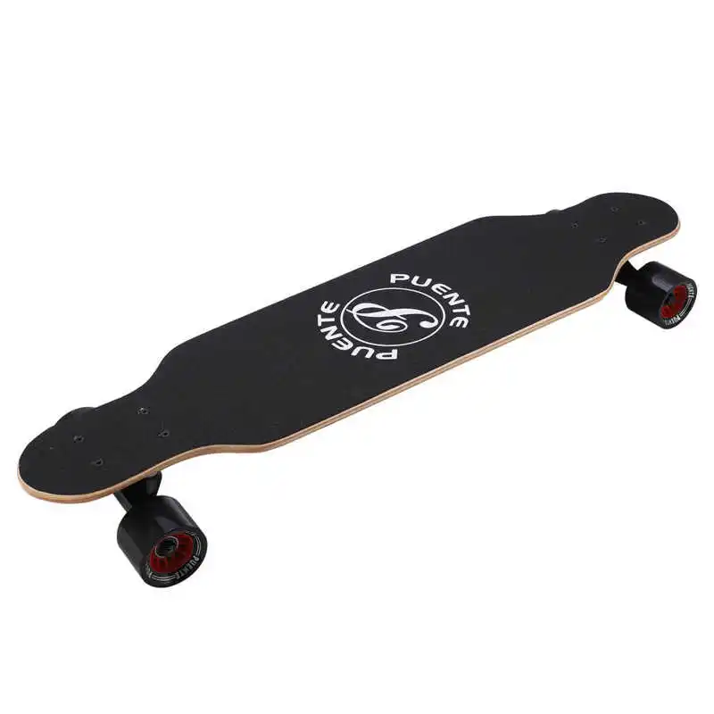 PUENTE Adult Four-Wheel ABEC-9 Double Snubby Maple Skateboard