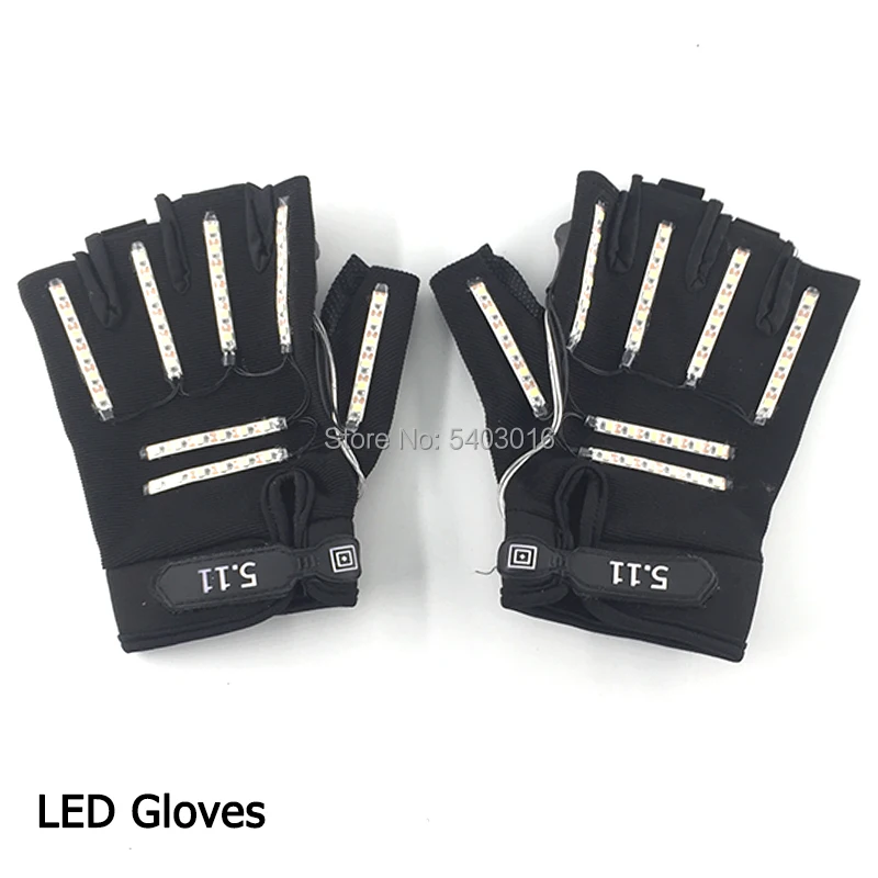 Cool Fashion  Performance Lighting Party Supplies  Luminous LED Gloves Rave Dance Party Supplies Flashing In The Dark