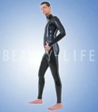 Latex Tights Bodysuit Catsuit Zentai Custom-Made no Rear zipper Neck Entrance  available Crotch Zipper