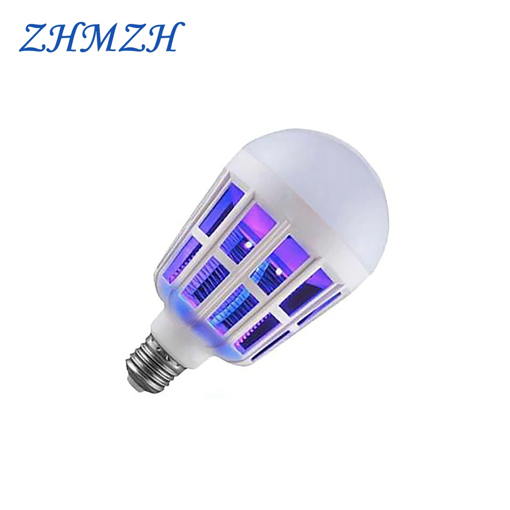 Lámpara LED UV Mata Mosquitos, Bombilla LED Eléctrica Antimosquitos, Trampa para Mosquitos, Bombilla Asesina de Insectos, 9W AC220V