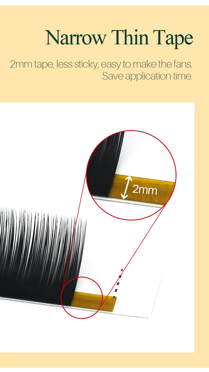 H&L SINCE 1990 20 Reihen Einzelwimpernverlängerung Wimpern Maquiagem Cilios für weiche, natürliche künstliche Nerzwimpern für – Detail 6