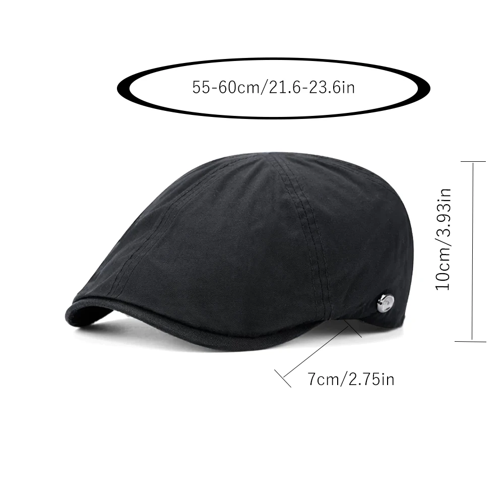 Men\'s Cap 100% Cotton Visors Simple Retro Berets For Men Autumn Winter New Style Vintage Sun Visor Caps For Women Female Hat