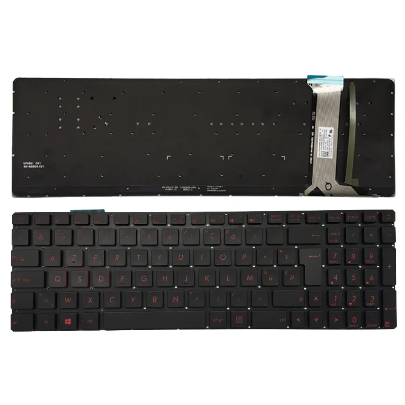 

Клавиатура для ноутбука с бельгийской подсветкой для ASUS ZX50JX ZX50VW ZX50VX ZX70VW ZX70 ZX70V, черная клавиатура