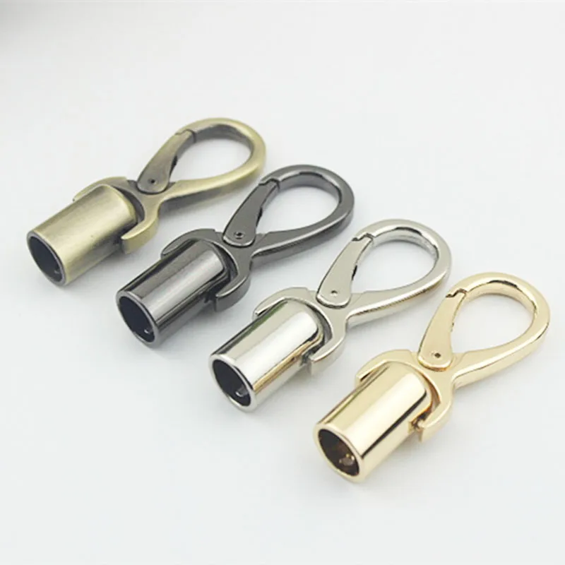 

5pcs 12x65mm Bag Metal Buckles Tassel Cords Stopper Clasp Handbag Strap Belt Hanging Snap Hook Buckle DIY Hardware Accessories