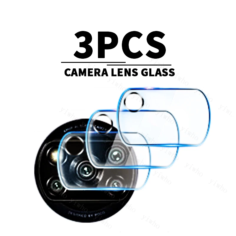 3PCS Tempered Glass for Xiaomi Poco X3 Pro NFC Protective Glas Pocophone Pocco X3pro X3nfc x 3 Camera Lens Film Safety Protector