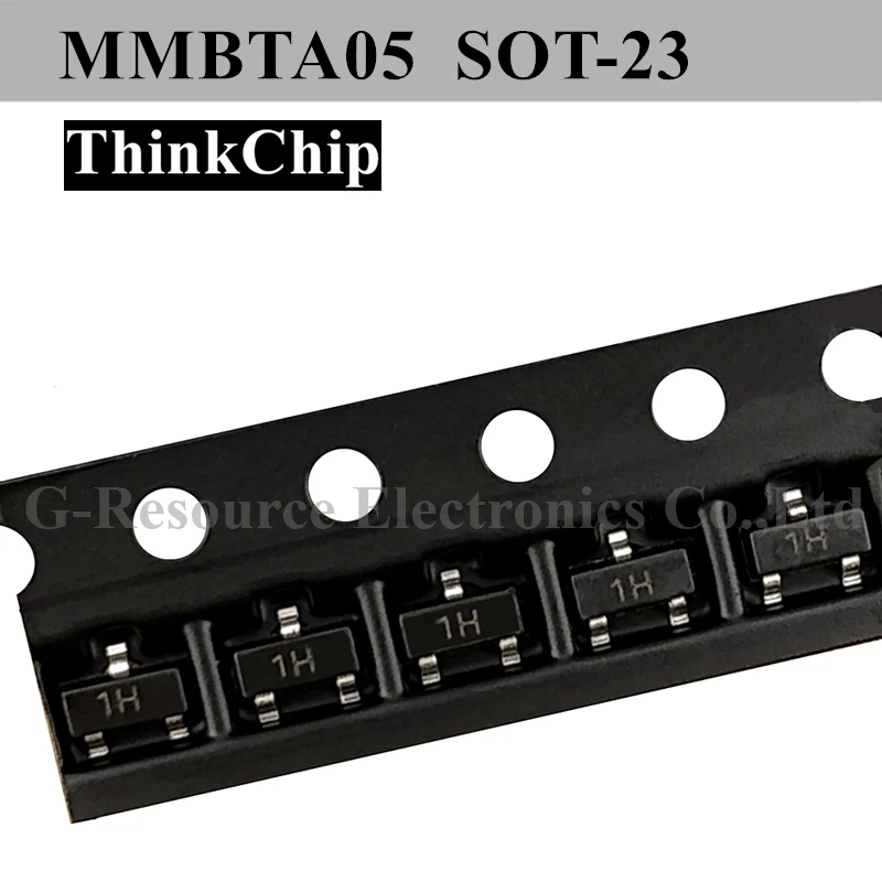 (100 шт.) MMBTA05 SOT-23 SMD NPN сигнал транзисторный Триод (маркировка 1H)