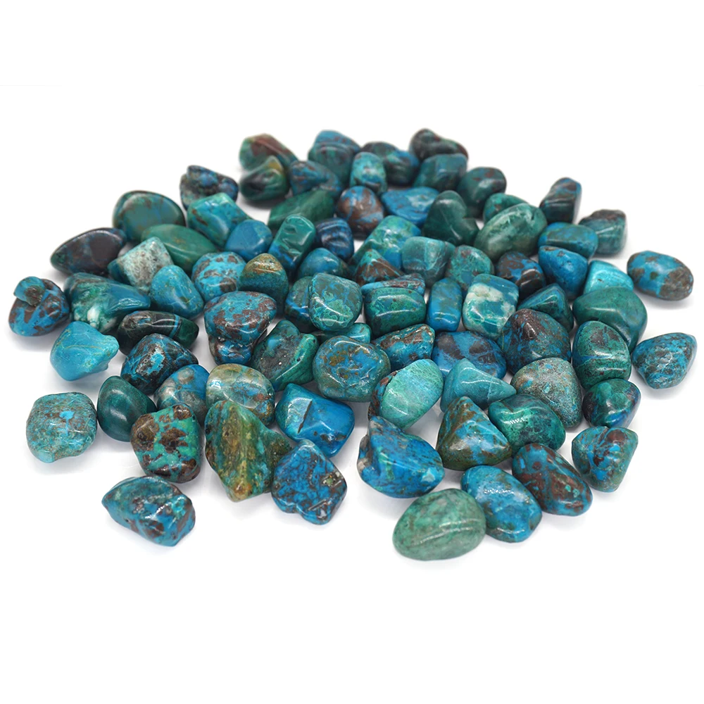 

Natural Chrysocolla Tumbled Stone Healing Crystal Specimen Bulk Decor For DIY Pendant Necklace Jewelry Making Energy Material