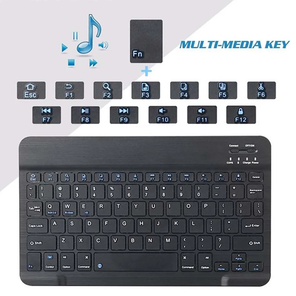 Ultra Slim Wireless Bluetooth Keyboard Voor Asus Memo Pad 10/Memo Pad Smart 10 10.1 "/Zenpad 10/Zenpad 3S 10 9.7" Tablet Toetsenbord