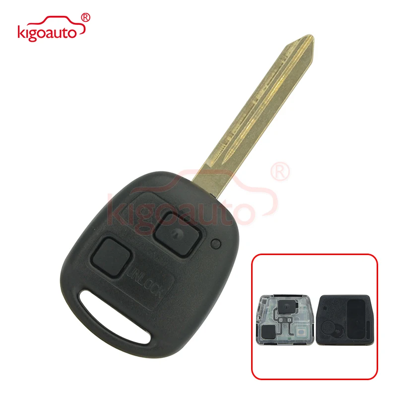 Kigoauto Denso(Not Valeo) Remote Key Fob 315mhz 4d67 Chip 2 Button Toy47 Blade For Toyota Yaris 20082009 2010