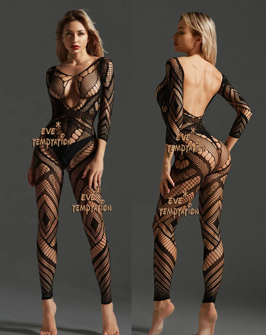 Kostuums Sexy Ondergoed Sex Product Open Kruis Kousenbanden Netkousen Nachtjapon Jumpsuitsporn Babydoll Lingerie Set Sexy Rok Voor Sex