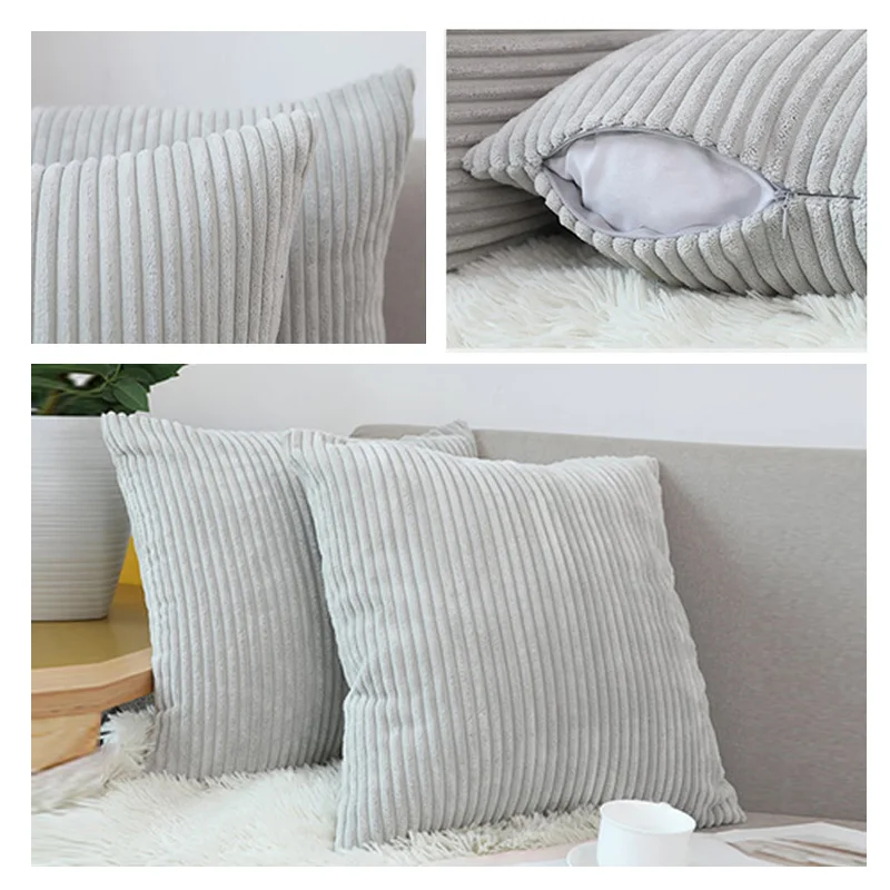 40x40 60x60cm Large Velvet Cushion Cover Decorative Throw Pillowcase For Sofa and Living Room, White Black Blue, Muit Colors