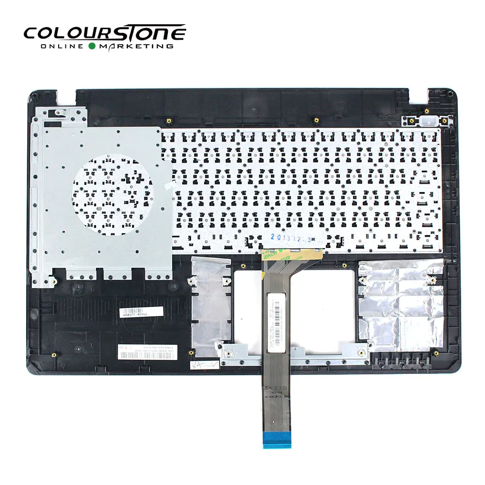 Ru Keyboard Laptop untuk ASUS X550 X550C X550CA X550J X550L X550LA X550LD X550LN dengan Penutup Cangkang C Keyboard Penutup Abu-abu Perak