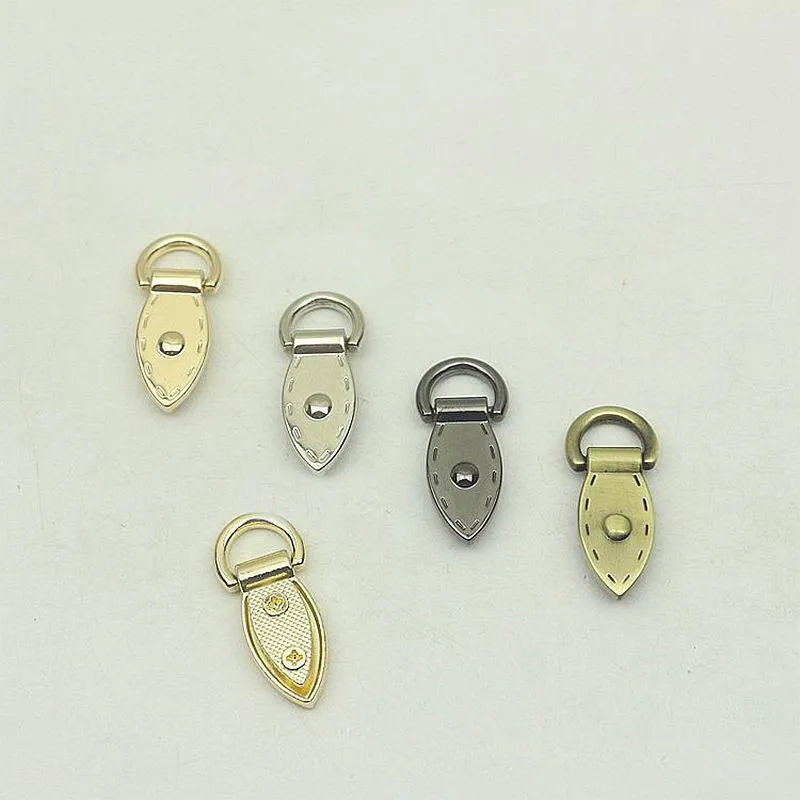 

20pc10x36mm Leaf D Buckle Metal Handbag Strap Clasp Keyring Dog Chain Hooks Side Connector DIY Leather Craft Sewing Accessories