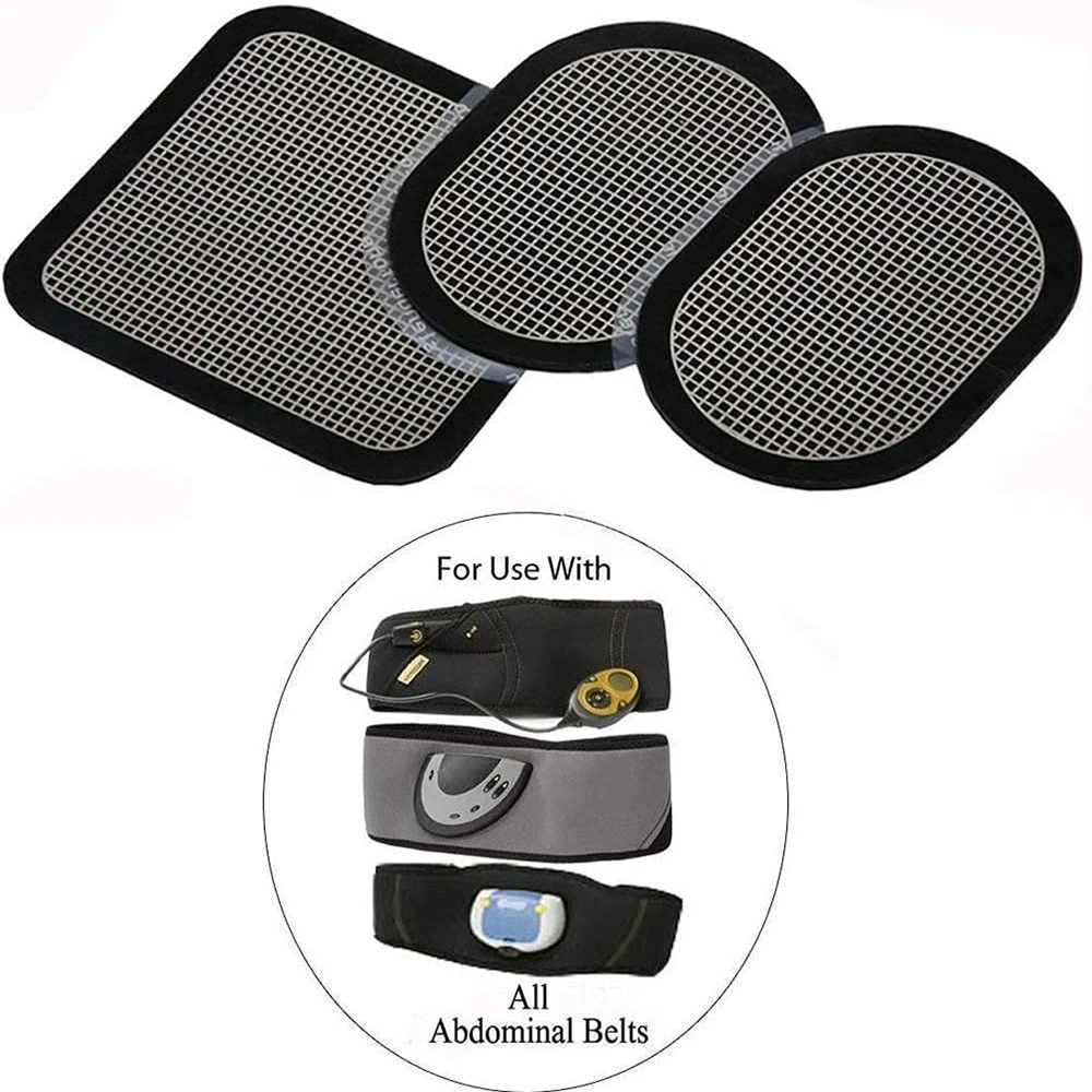 3/6 Pair EMS Eletric Muscle Stimulator Replacement Gel Sheet Pads For Abdominal Abs Toner Massage Abdomen Slimming Belt Patch