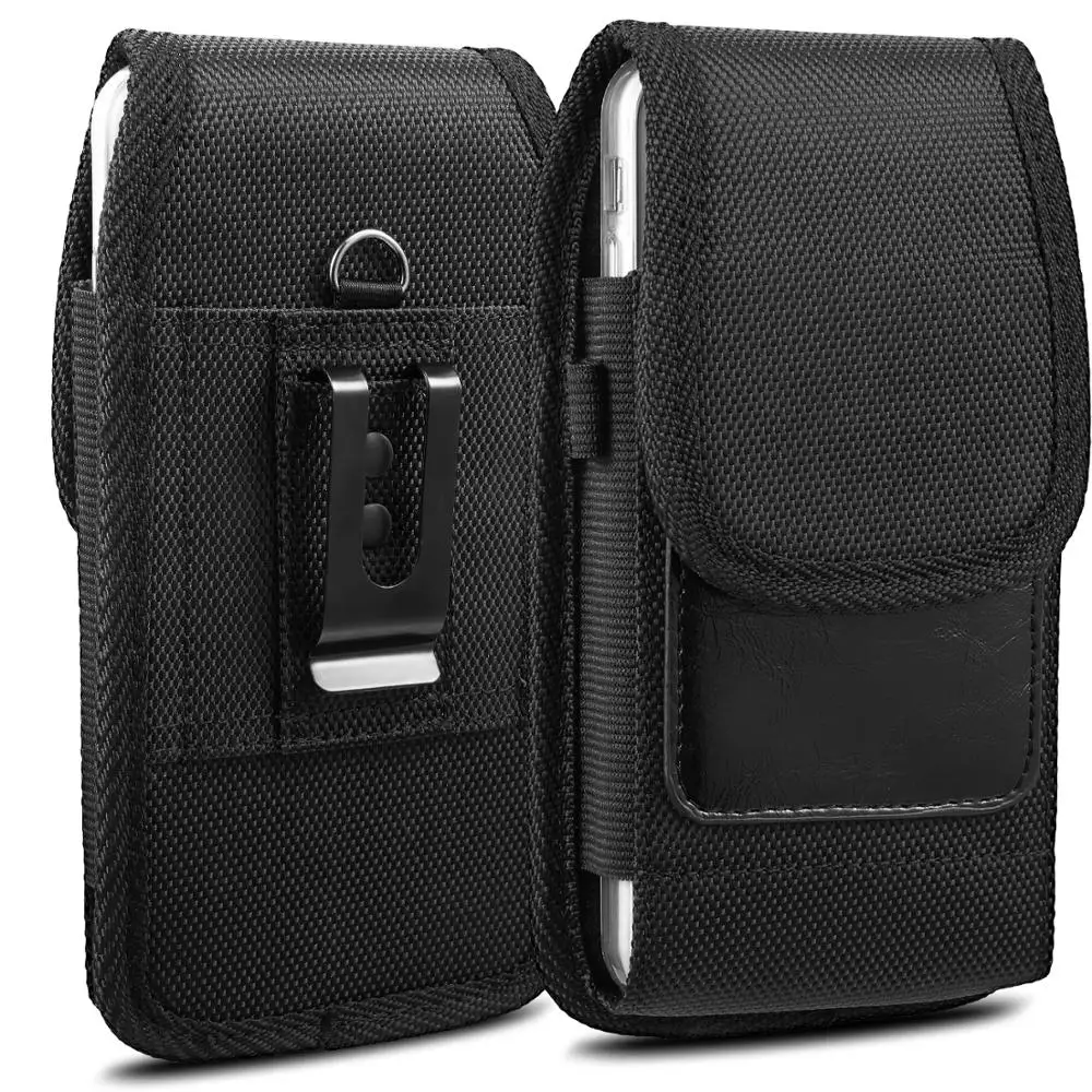 Classical pouch phone case Holster Cover universal 5.5 inch Hook Loop phone Cover Wallet Bag Case for iphone 7 8 plus